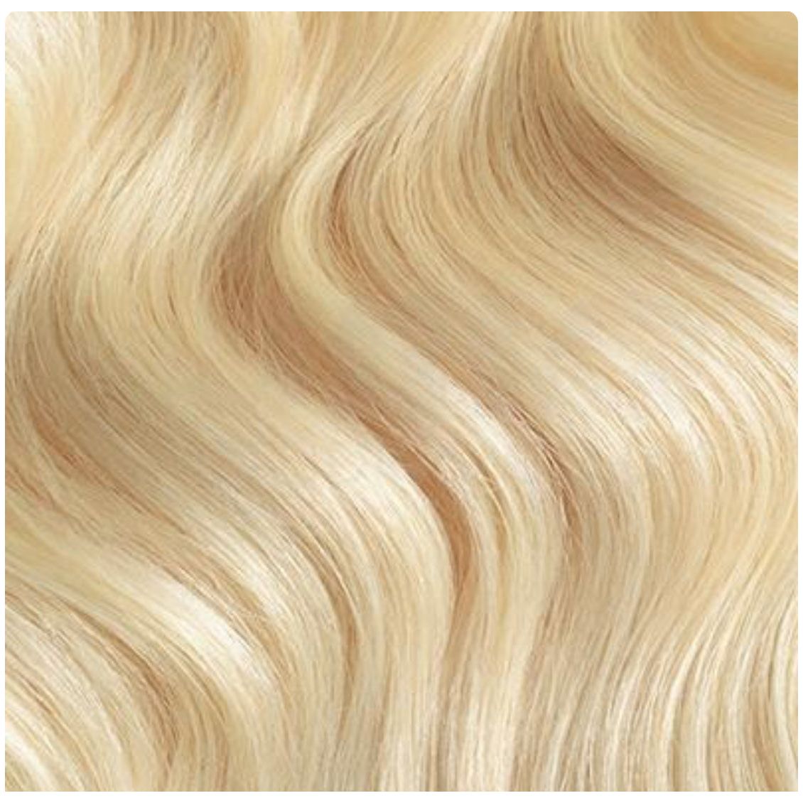 Blond wavy extensions